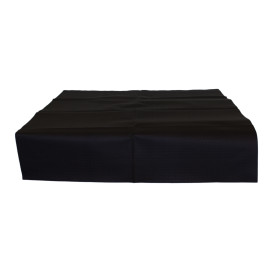 Mantel de Papel Cortado 1x1 metro Negro 40g (400 Uds)