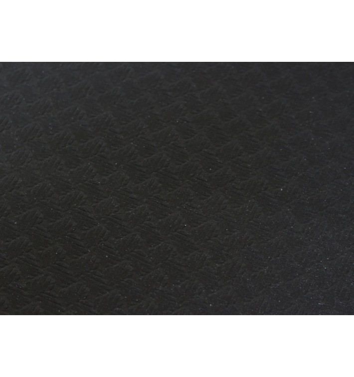 Mantel de Papel Cortado 1x1 metro Negro 40g (400 Uds)