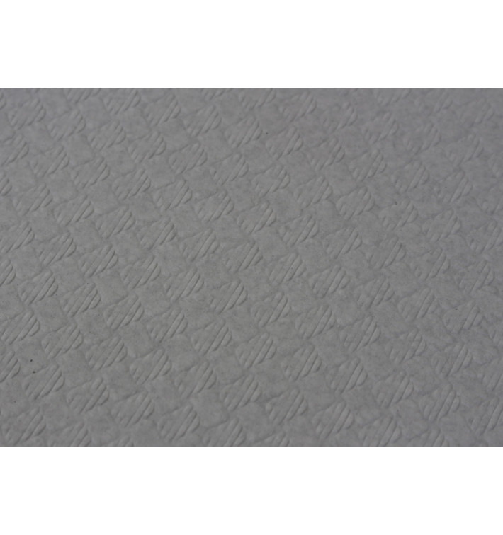 Mantel de Papel Cortado 1x1 Metro Gris 40g (400 Uds)