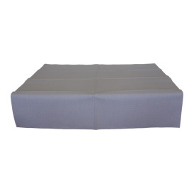 Mantel de Papel Cortado 1x1 Metro Gris 40g (400 Uds)