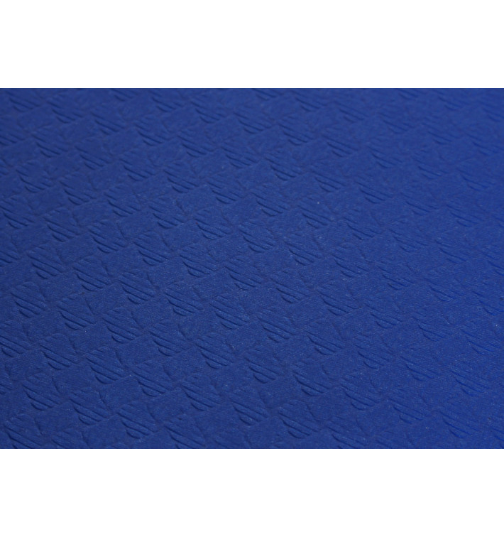 Mantel de Papel Cortado 1x1 Metro Azul 40g (400 Uds)