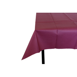 Mantel de Papel Cortado 1x1 metro Burdeos 40g (400 Uds)