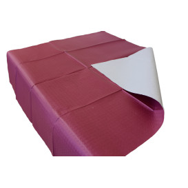 Mantel de Papel Cortado 1x1 metro Burdeos 40g (400 Uds)