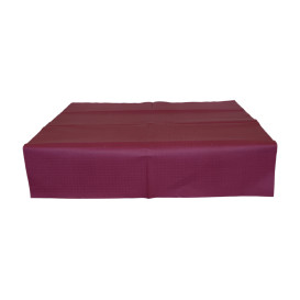 Mantel de Papel Cortado 1x1 metro Burdeos 40g (400 Uds)