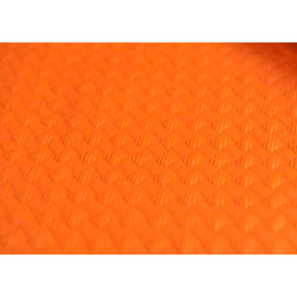 Mantel de Papel Cortado 1x1 Metro Naranja 40g (400 Uds)