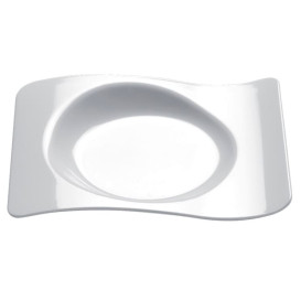 Plato Degustacion Forma Blanco 8x6,6 cm (50 Uds)