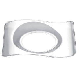 Plato Degustacion Forma Transparente 8x6,6 cm (500 Uds)