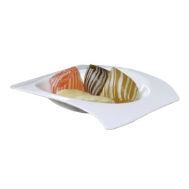 Plato Degustación Flat Blanco 8x6,6 cm (50 Uds)