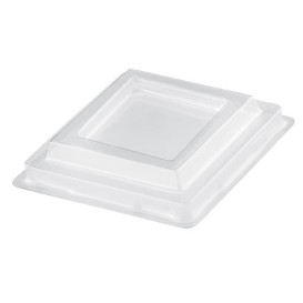 Tapa Vaso Diamond Transparente PET 95 ml (1000 Uds)