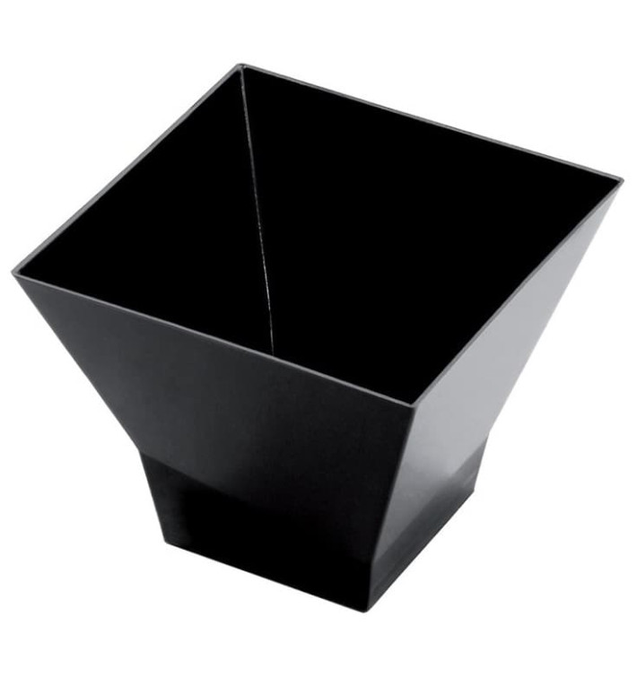 Vaso de Degustacion Pagoda Negro 120ml (25 Uds)