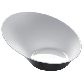 Bol de Plástico "Sodo" Blanco y Negro 50 ml (20 Unidades)