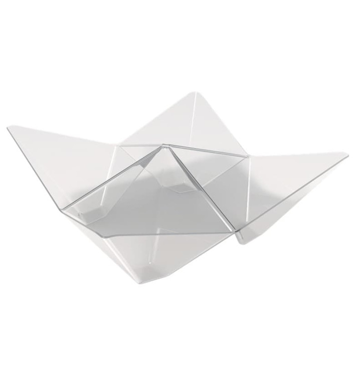 Bol Degustación Origami PS Transparente 103x103mm (25 Unidades)
