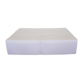 Mantel de Papel Cortado 1x1 Metro Blanco 40g (480 Uds)