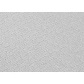 Mantel de Papel Cortado 1x1 Metro Blanco 40g (480 Uds)