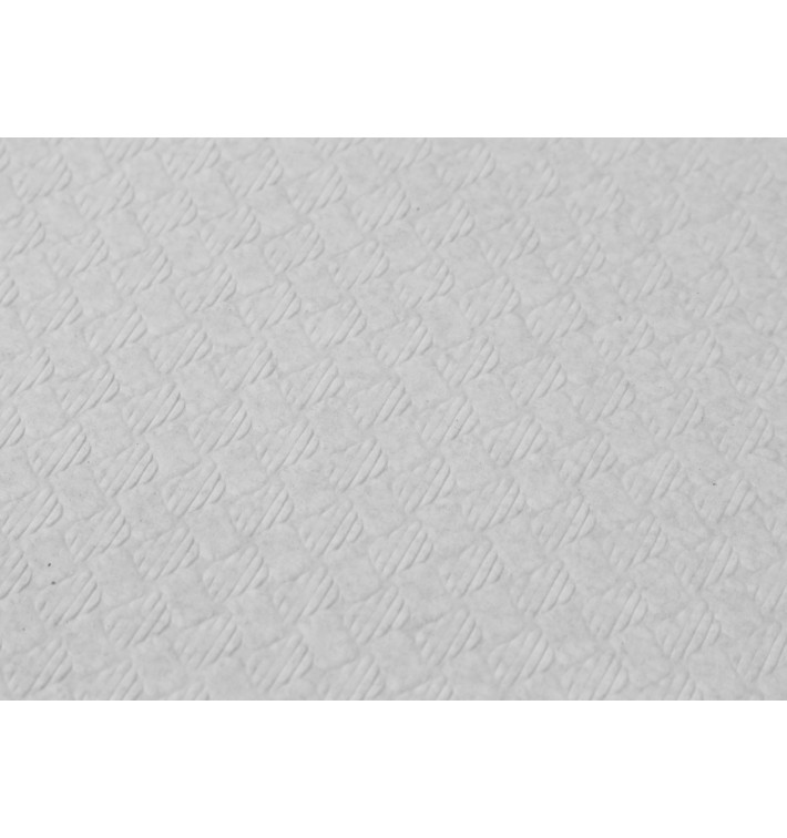 Mantel de Papel Cortado 1x1 Metro Blanco 40g (480 Uds)