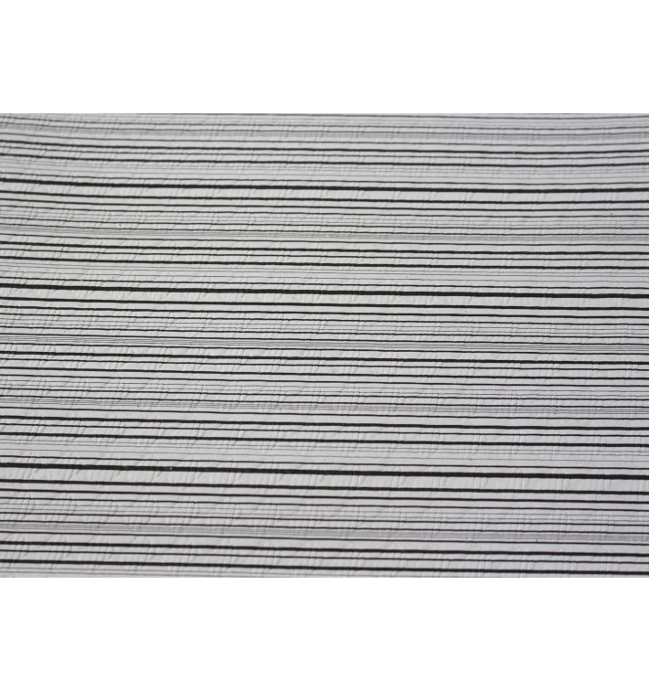 Mantel de Papel Cortado 1x1m "Basic Negro" 37g (400 Uds)