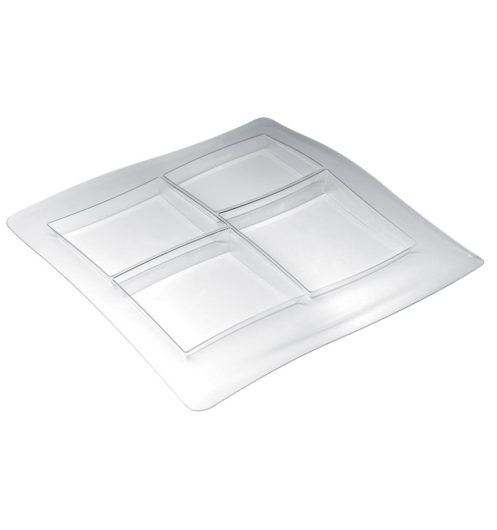 Bandeja de Plastico FoodPoker 4C 360x360 mm (12 Uds)