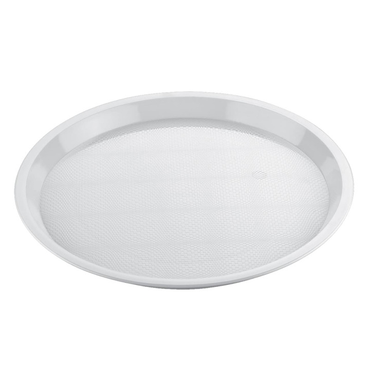 Bandeja Plastico Tray Blanca Ø32cm (5 Uds)