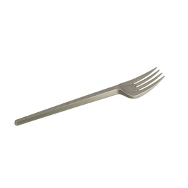 Tenedor de Plastico PS Plata 165mm (20 Uds)