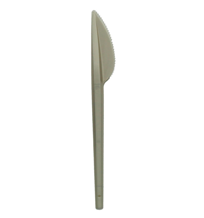 Cuchillo de Plastico PS Plata 165mm (600 Uds)