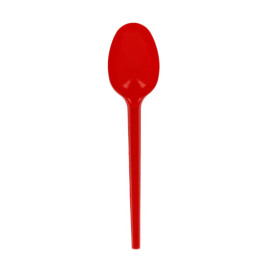 Cuchara de Plastico PS Rojo 165mm (20 Uds)