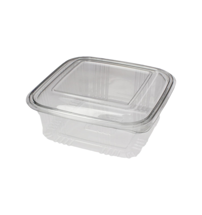 Tarrina Cuadrada Tapa Bisagra PET 750ml (600 Uds) Tarrina Cuadrada Tapa Bisagra PET 750ml (600 Uds)