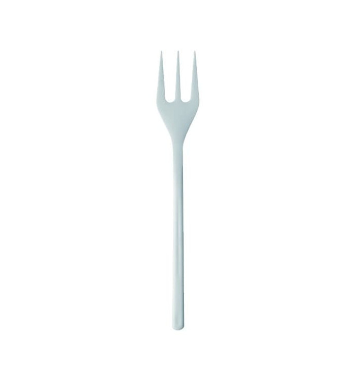 Minitenedor Plastico Degustacion Blanco 100 mm (1500 Uds)