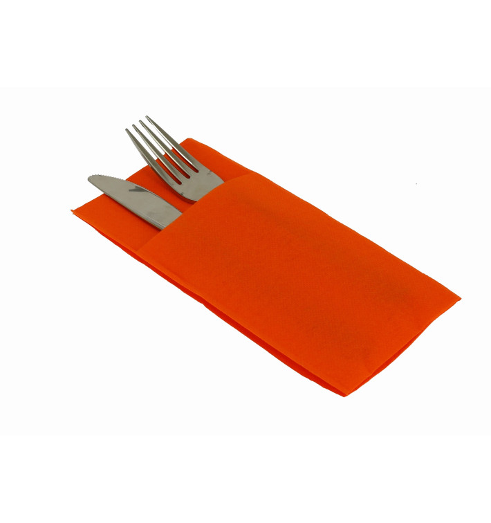 Servilleta Portacubiertos de Papel 40x40cm Negro (30 Uds)