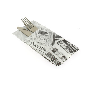 Servilleta Portacubiertos de Papel 40x40cm Negro (960 Uds)