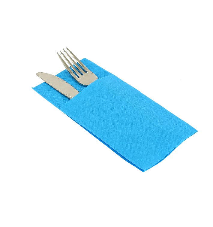 Servilleta Portacubiertos de Papel 40x40cm Negro (960 Uds)