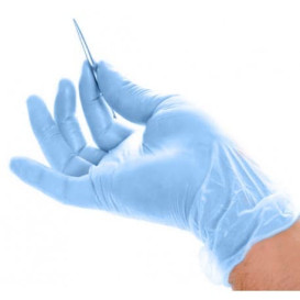 Guantes de Vinilo Sin Talco Azul Talla M (1000 Uds)