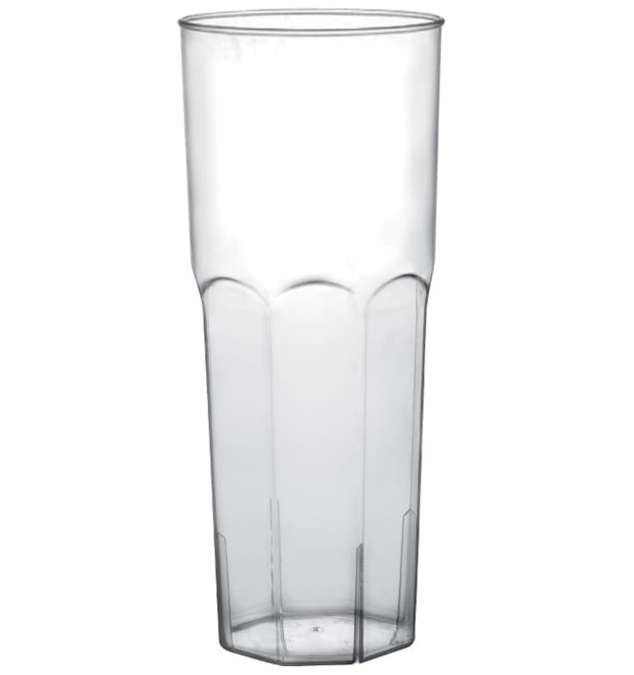 Vaso Plastico Tubo Transp. PP Ø65mm 350ml (10 Uds)