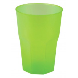 Vaso de Plastico "Frost" Verde Lima PP 350ml (20 Uds)