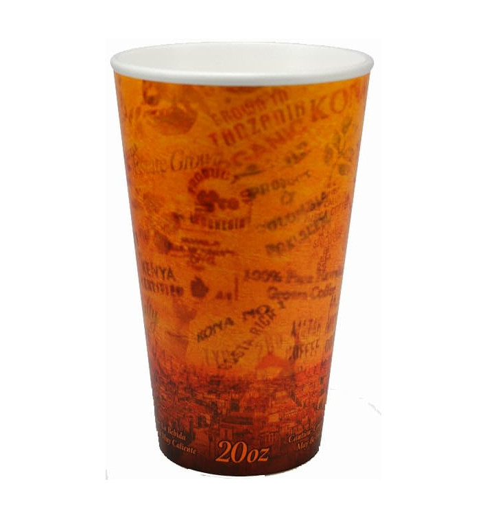Vaso Termico Foam "Fusion" Naranja 20Oz/591ml Ø9,4cm (20 Uds)
