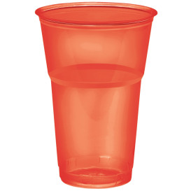 Vaso "Diamant" PS Cristal Rojo 250ml Ø7,3cm (10 Uds)