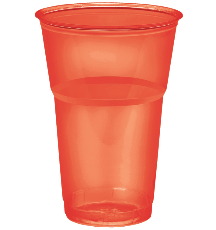 Vaso "Diamant" PS Cristal Rojo 250ml Ø7,3cm (200 Uds)