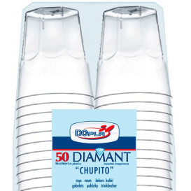 Vaso Plastico Chupito "Diamant" PS Cristal 50ml (50 Uds)