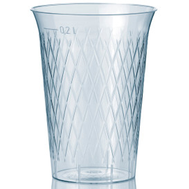 Vaso Inyectado Rombos PS 200 ml (50 Uds)