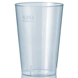 Vaso de Plastico Transparente 250 ml (50 Uds)