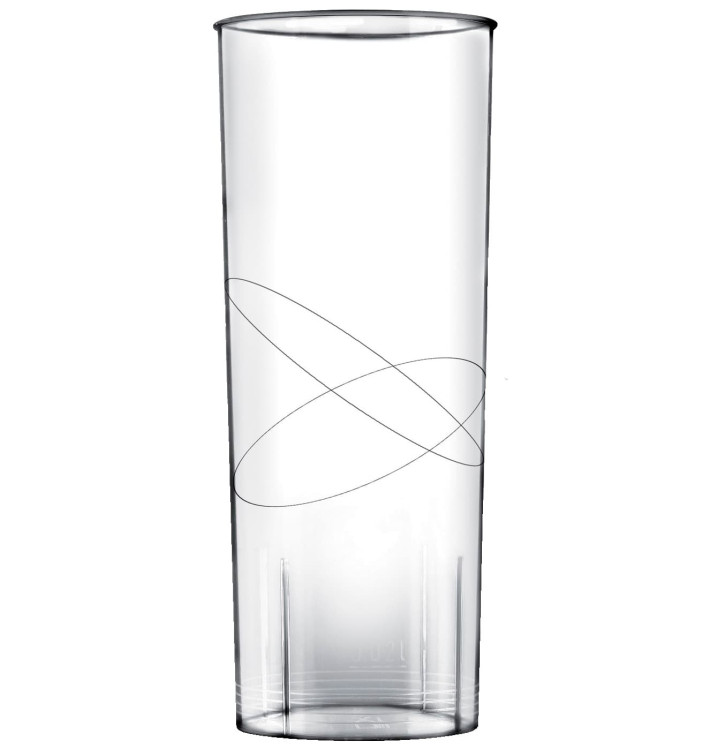 Vaso de Plastico Moon Transparente PS 300ml (10 Uds) Vaso de Plastico Moon Transparente PS 300ml (10 Uds)