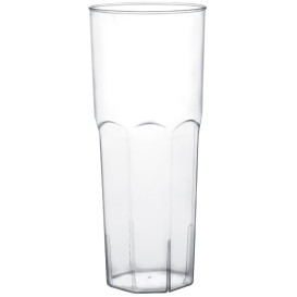 Vaso Plastico Tubo Transp. PS Ø65mm 350ml (10 Uds)