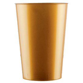 Vaso de Plastico Moon Oro PS 230ml (35 Uds)