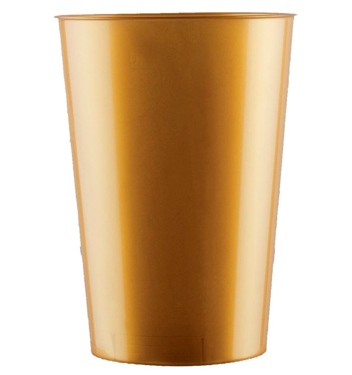 Vaso de Plastico Moon Oro PS 230ml (350 Uds)
