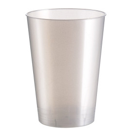Vaso de Plastico Moon Blanco Pearl PS 230ml (50 Uds)