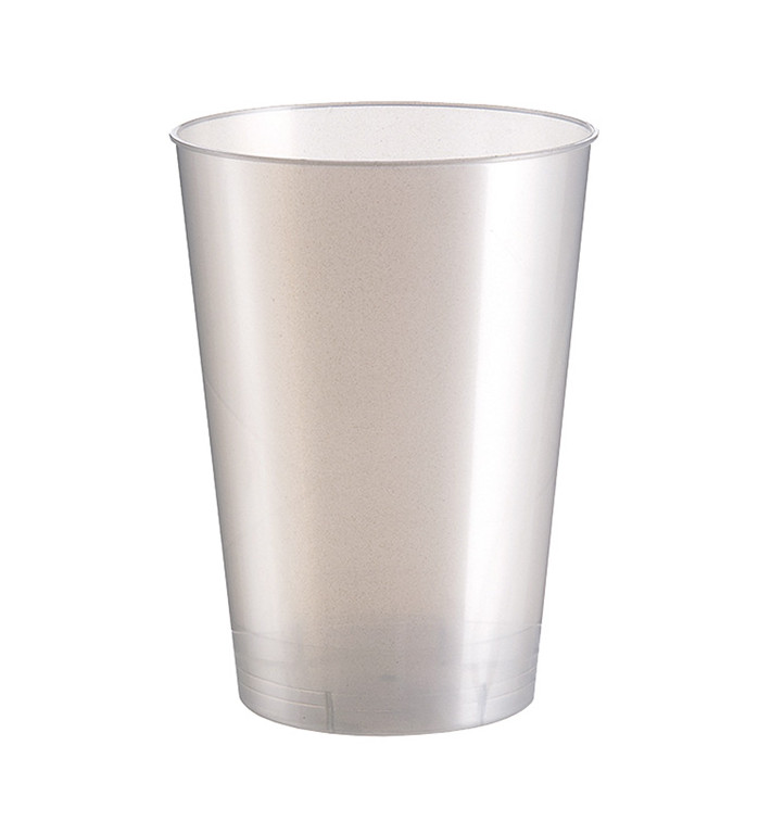 Vaso de Plastico Moon Blanco Pearl PS 230ml (50 Uds)