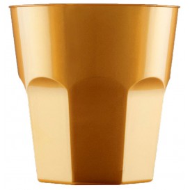 Vaso Plastico para Cocktail Oro PS Ø73mm 220ml (50 Uds)