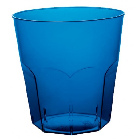 Vaso Plástico Azul Transp. PS Ø73mm 220ml (1.000 Uds)