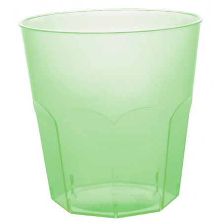Vaso Plastico Verde Lima Transp. PS Ø73mm 220ml (1000 Uds)