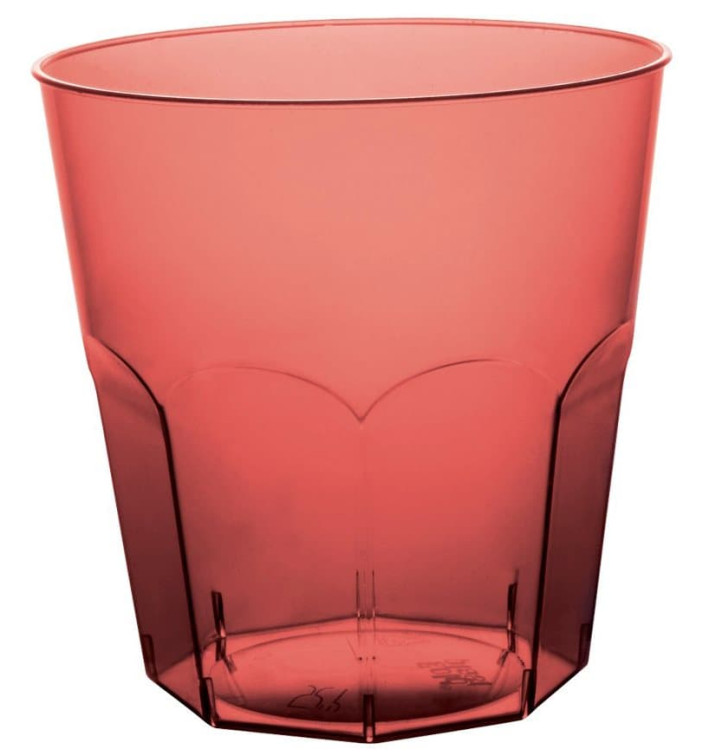 Vaso Plastico Burdeos Transp. PS Ø73mm 220ml (50 Uds)