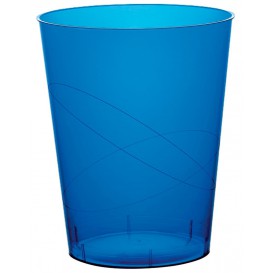 Vaso de Plastico Moon Azul Transp. PS 350ml (200 Uds)
